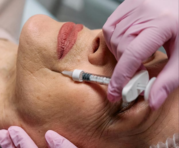 Person getting botox