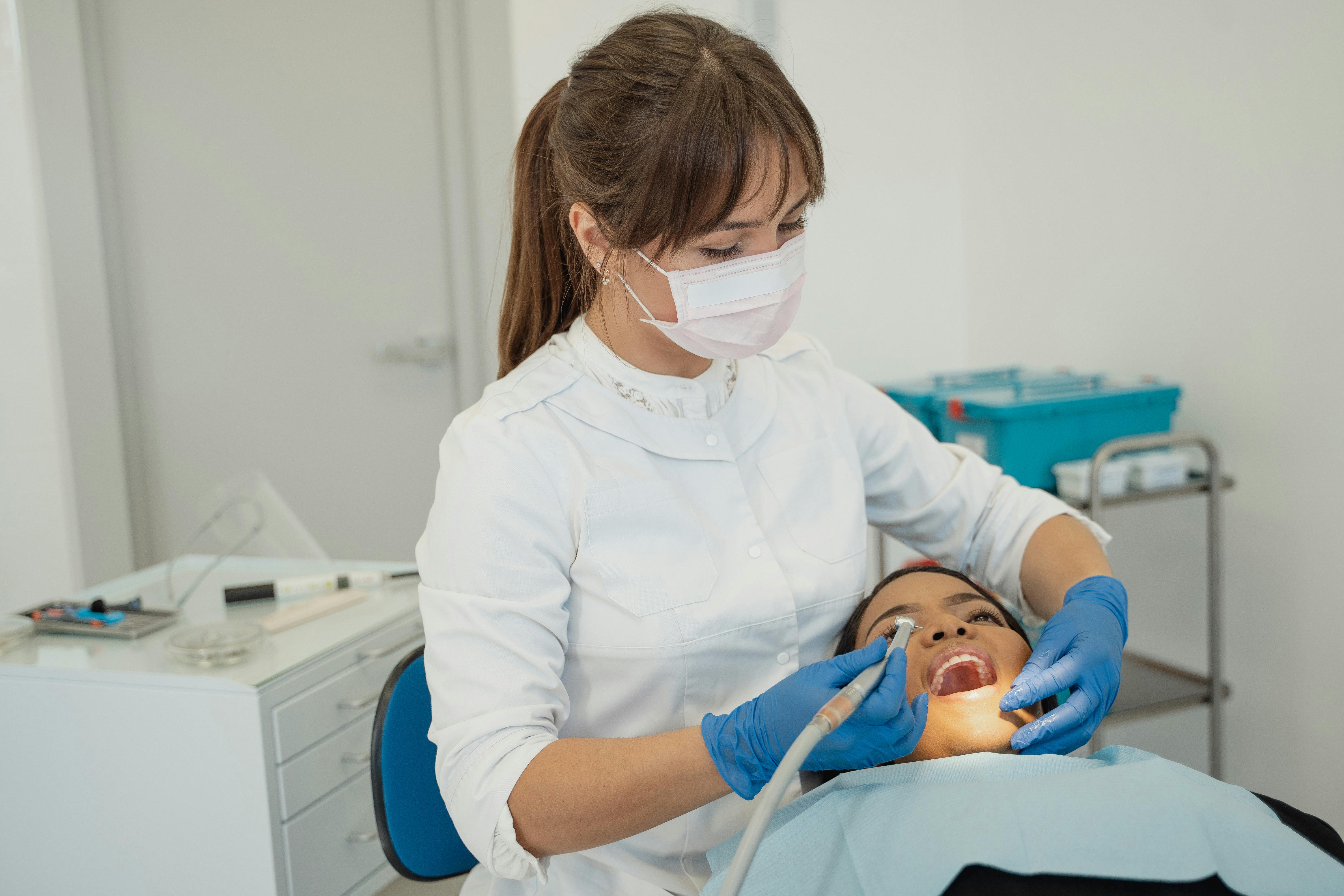 Person at a dental appointment