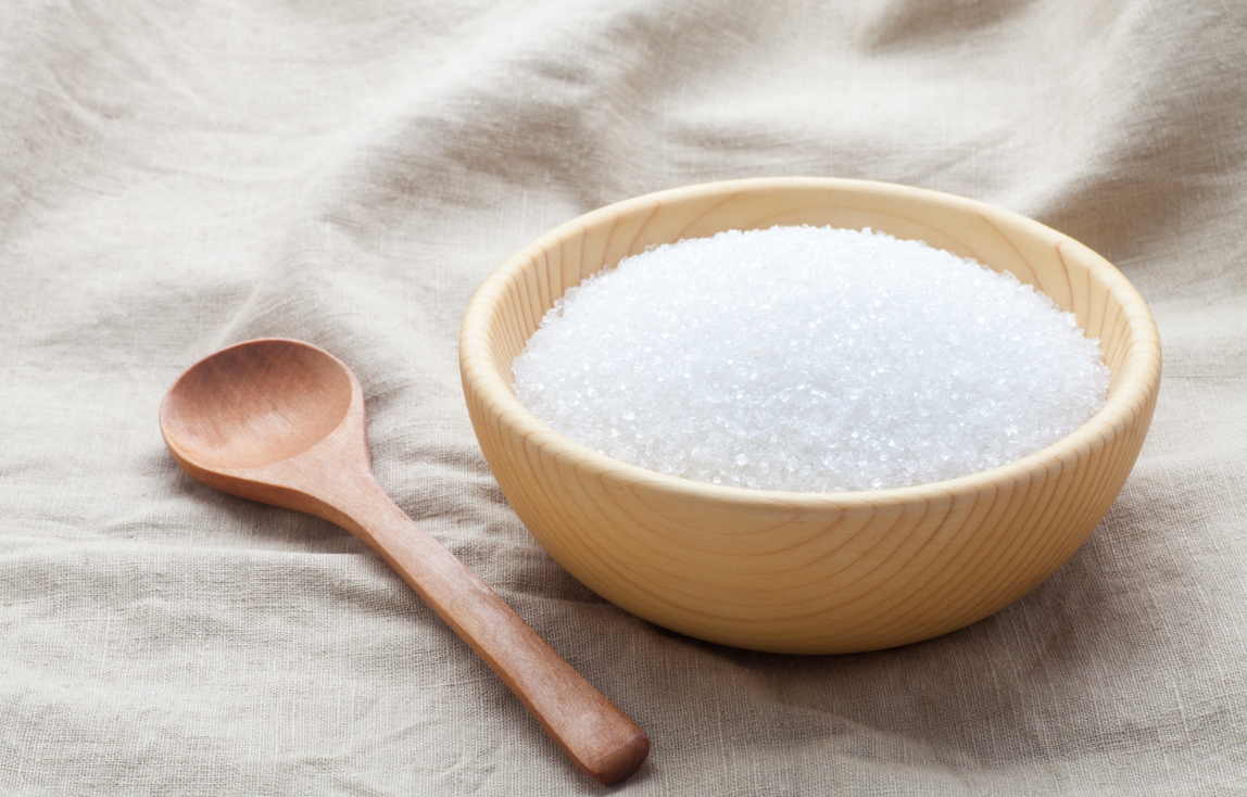 Sugar in a bowl