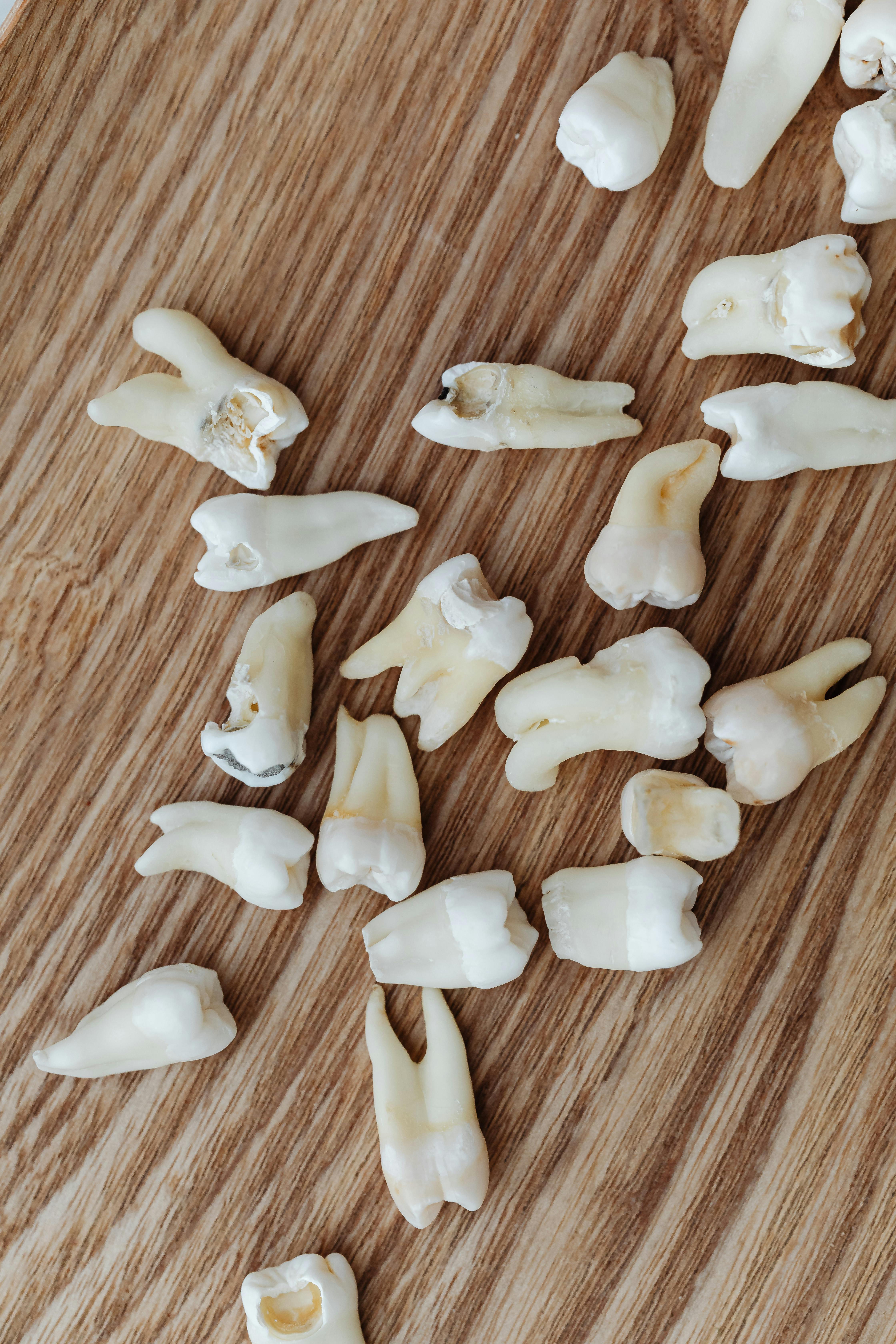 Teeth on table